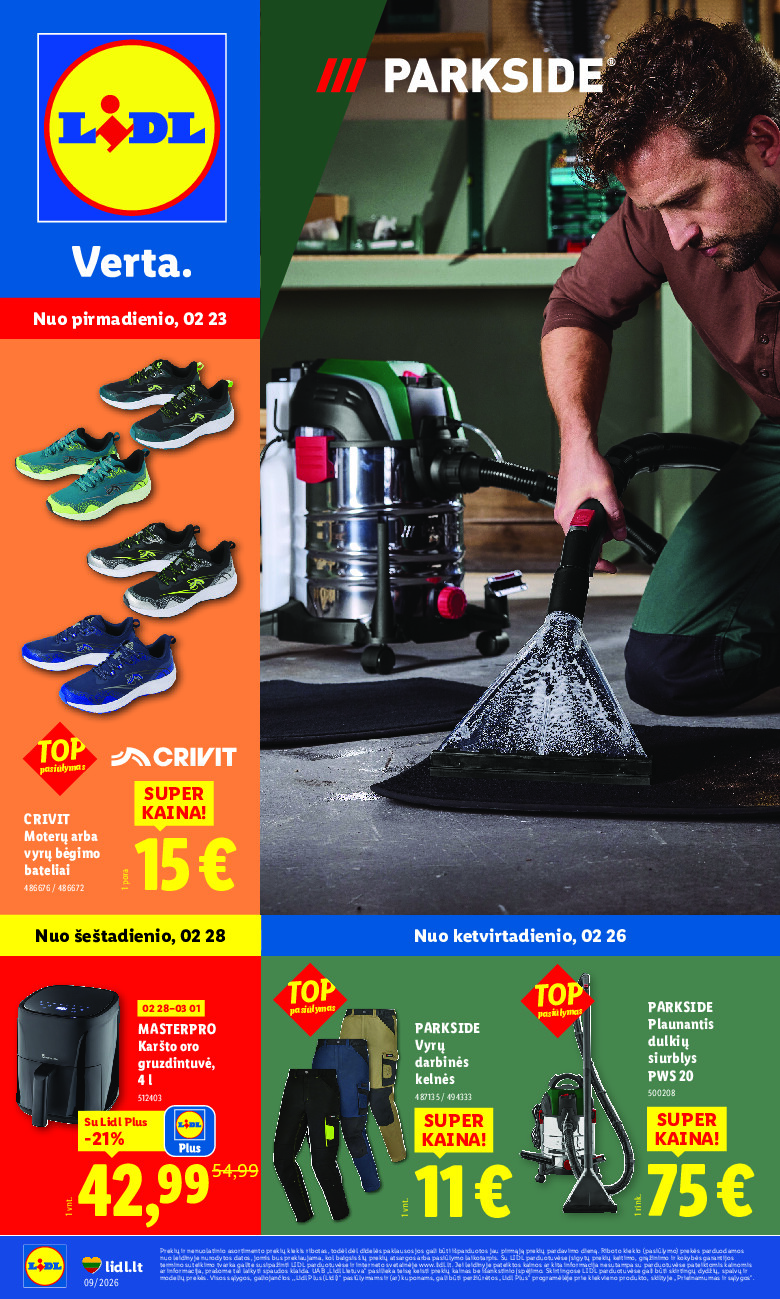 lidl - NE MAISTO PREKIŲ PASIŪLYMAI (2026-02-23 - 2026-03-01)