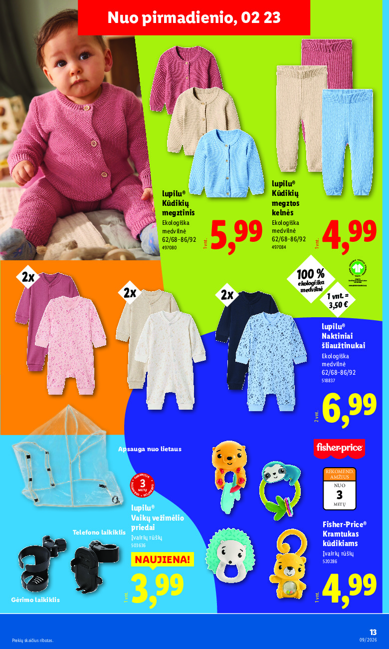 lidl - NE MAISTO PREKIŲ PASIŪLYMAI (2026-02-23 - 2026-03-01) - page: 13