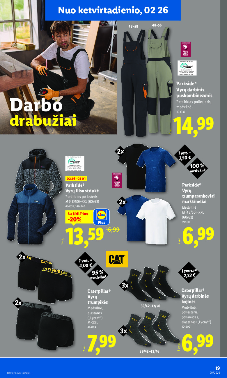 lidl - NE MAISTO PREKIŲ PASIŪLYMAI (2026-02-23 - 2026-03-01) - page: 19