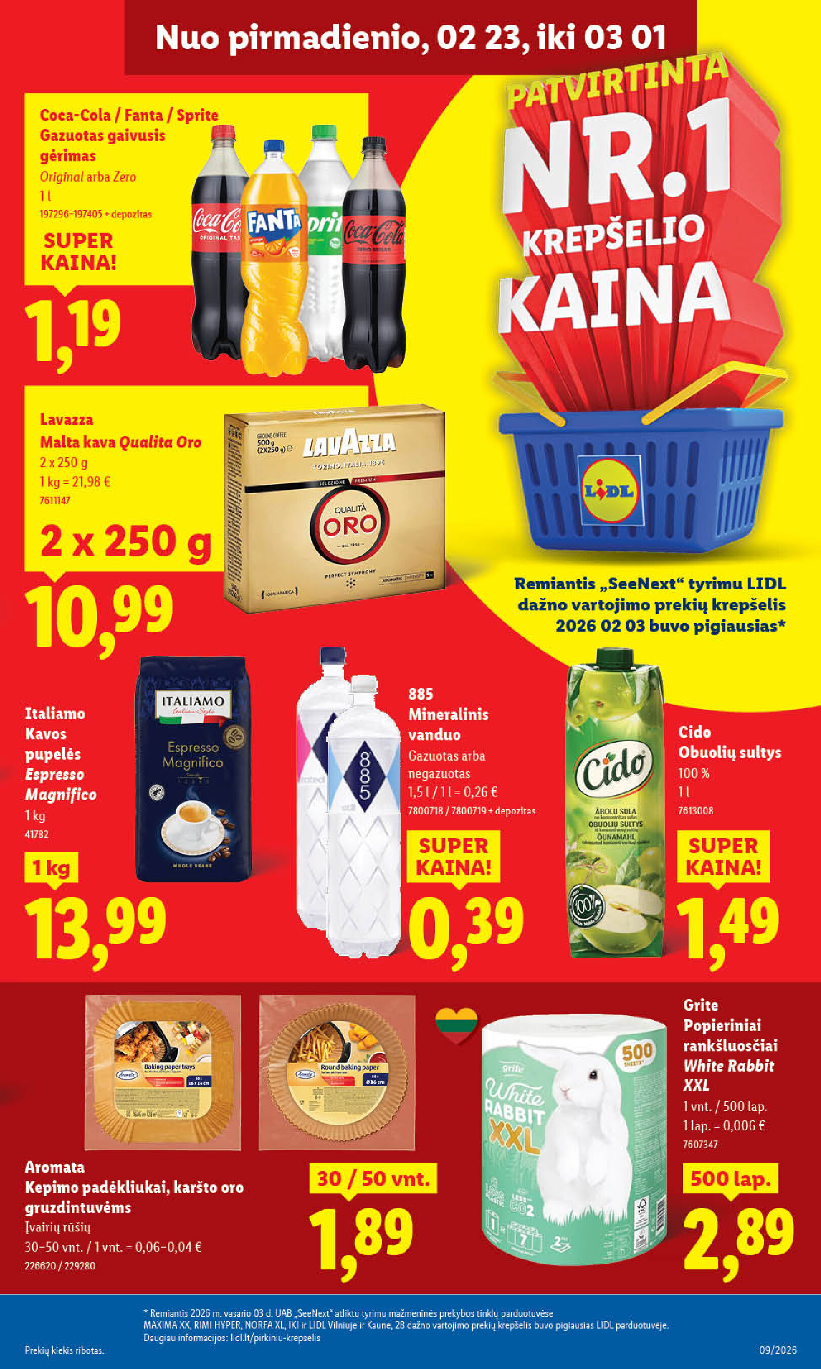 lidl - MAISTO PREKIŲ PASIŪLYMAI (2026-02-23 - 2026-03-01) - page: 29