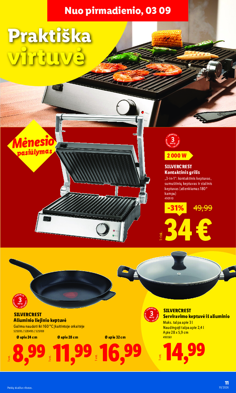 lidl - NE MAISTO PREKIŲ PASIŪLYMAI (2026-03-09 - 2026-03-15) - page: 11