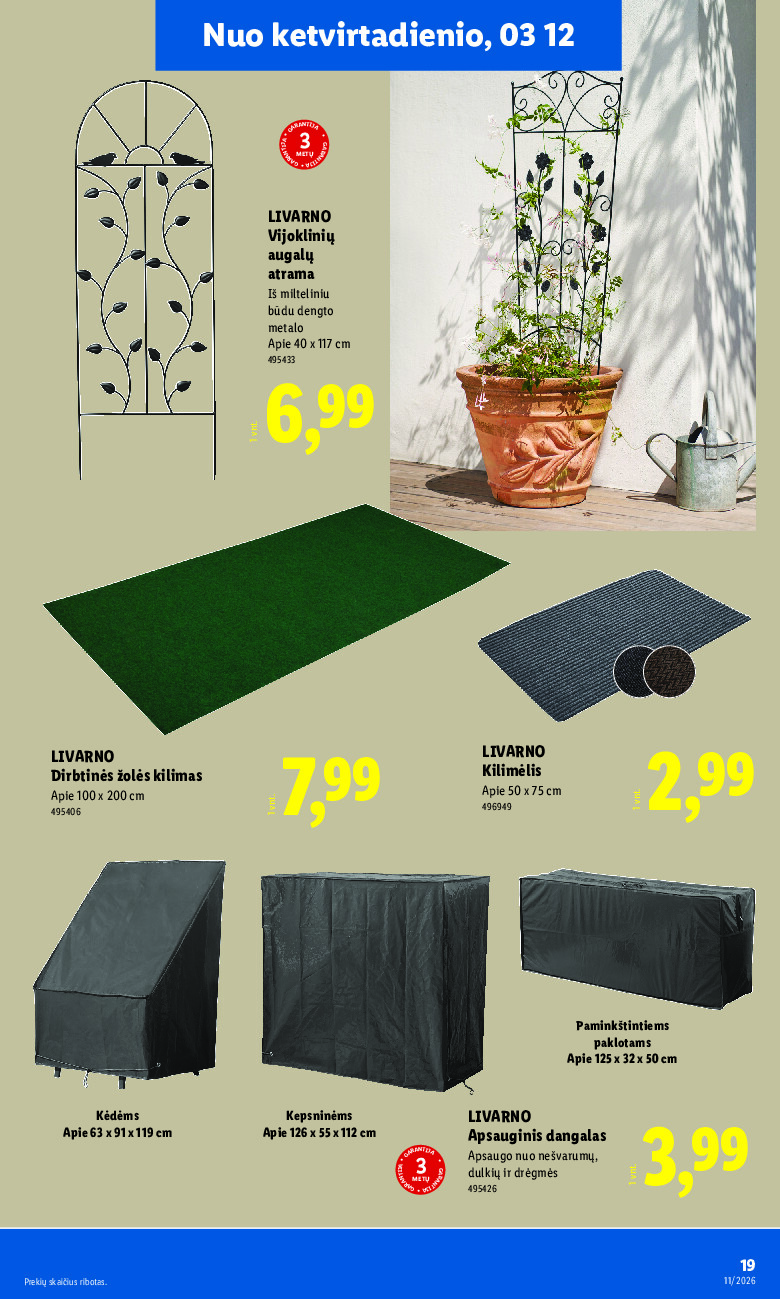 lidl - NE MAISTO PREKIŲ PASIŪLYMAI (2026-03-09 - 2026-03-15) - page: 19