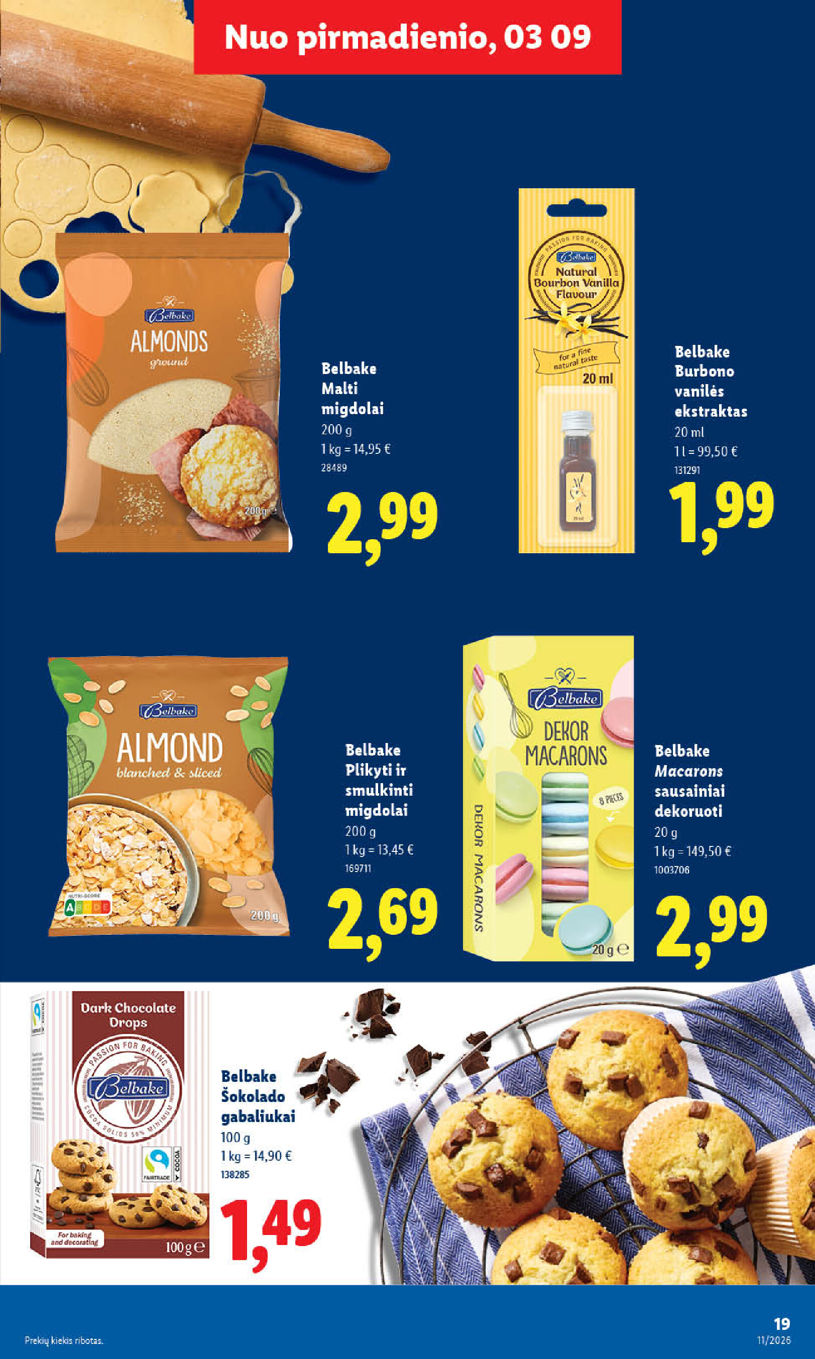 lidl - MAISTO PREKIŲ PASIŪLYMAI (2026-03-09 - 2026-03-15) - page: 19