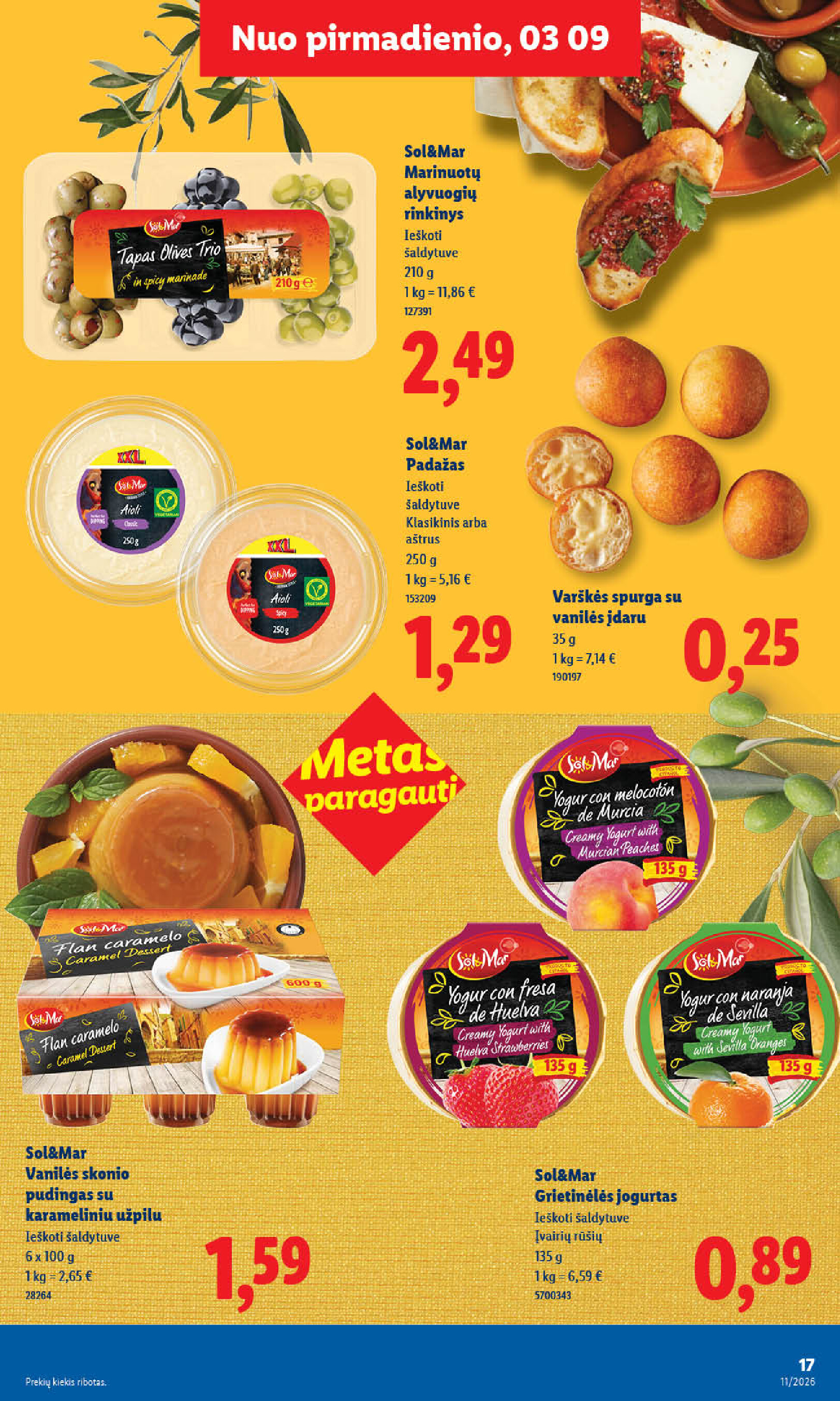 lidl - MAISTO PREKIŲ PASIŪLYMAI (2026-03-09 - 2026-03-15) - page: 17