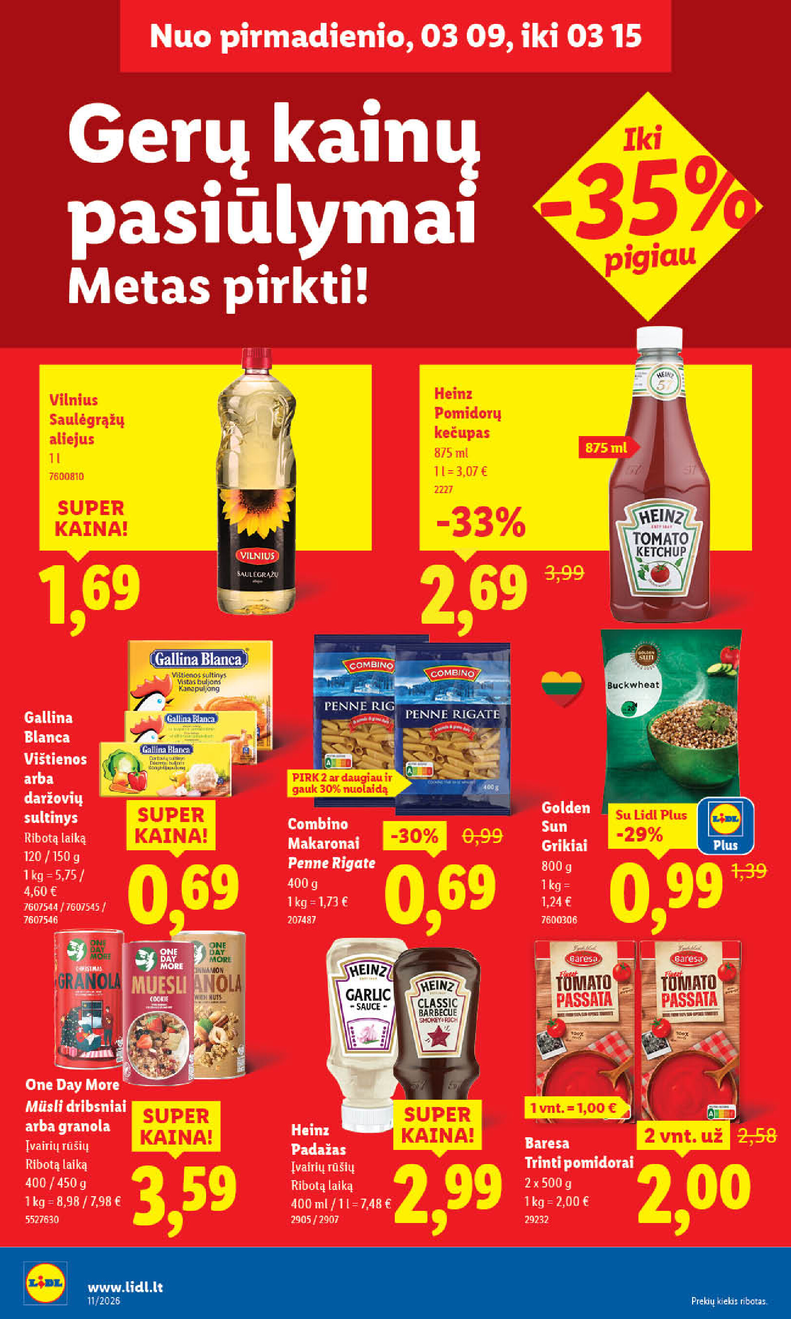 lidl - MAISTO PREKIŲ PASIŪLYMAI (2026-03-09 - 2026-03-15) - page: 22