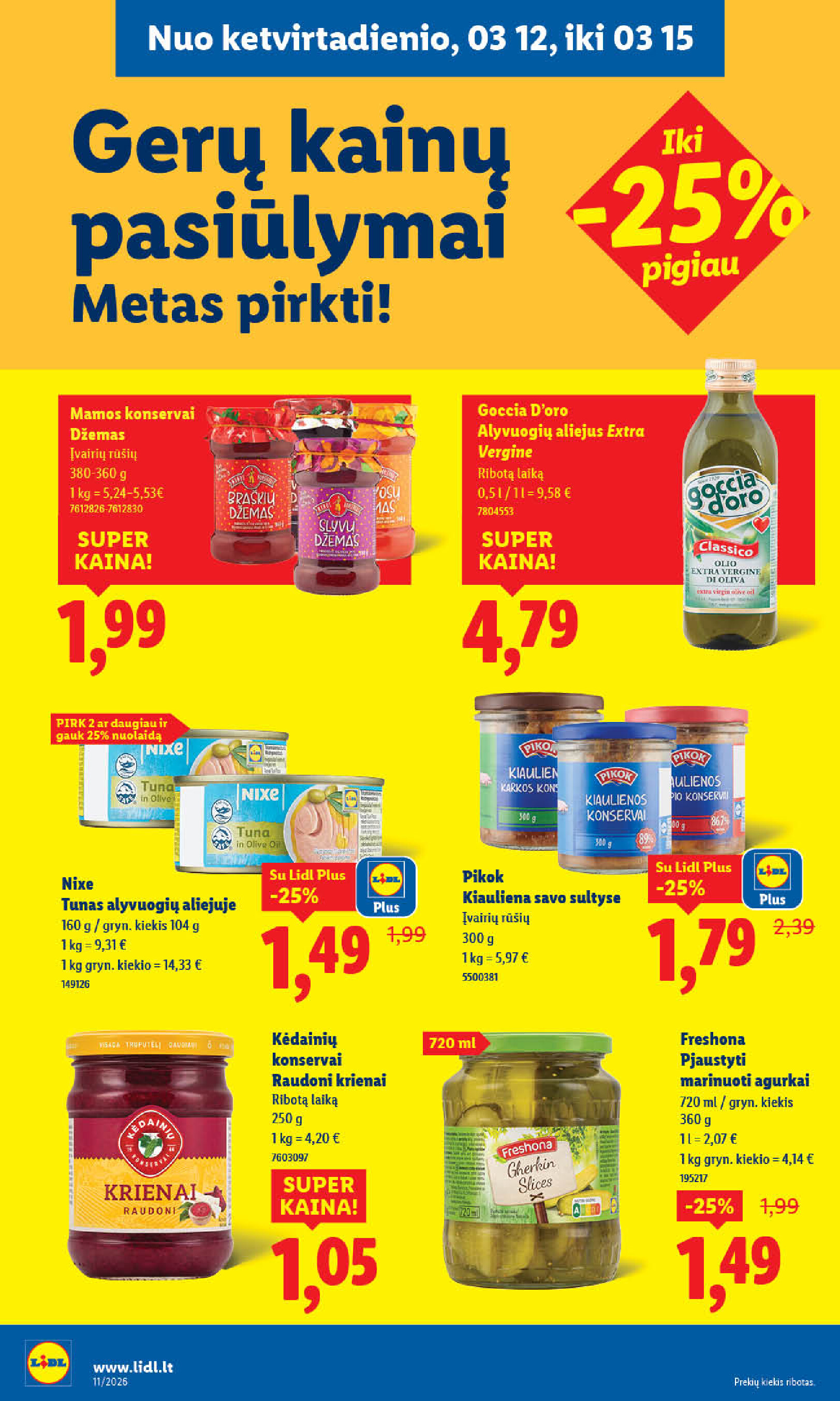 lidl - MAISTO PREKIŲ PASIŪLYMAI (2026-03-09 - 2026-03-15) - page: 30