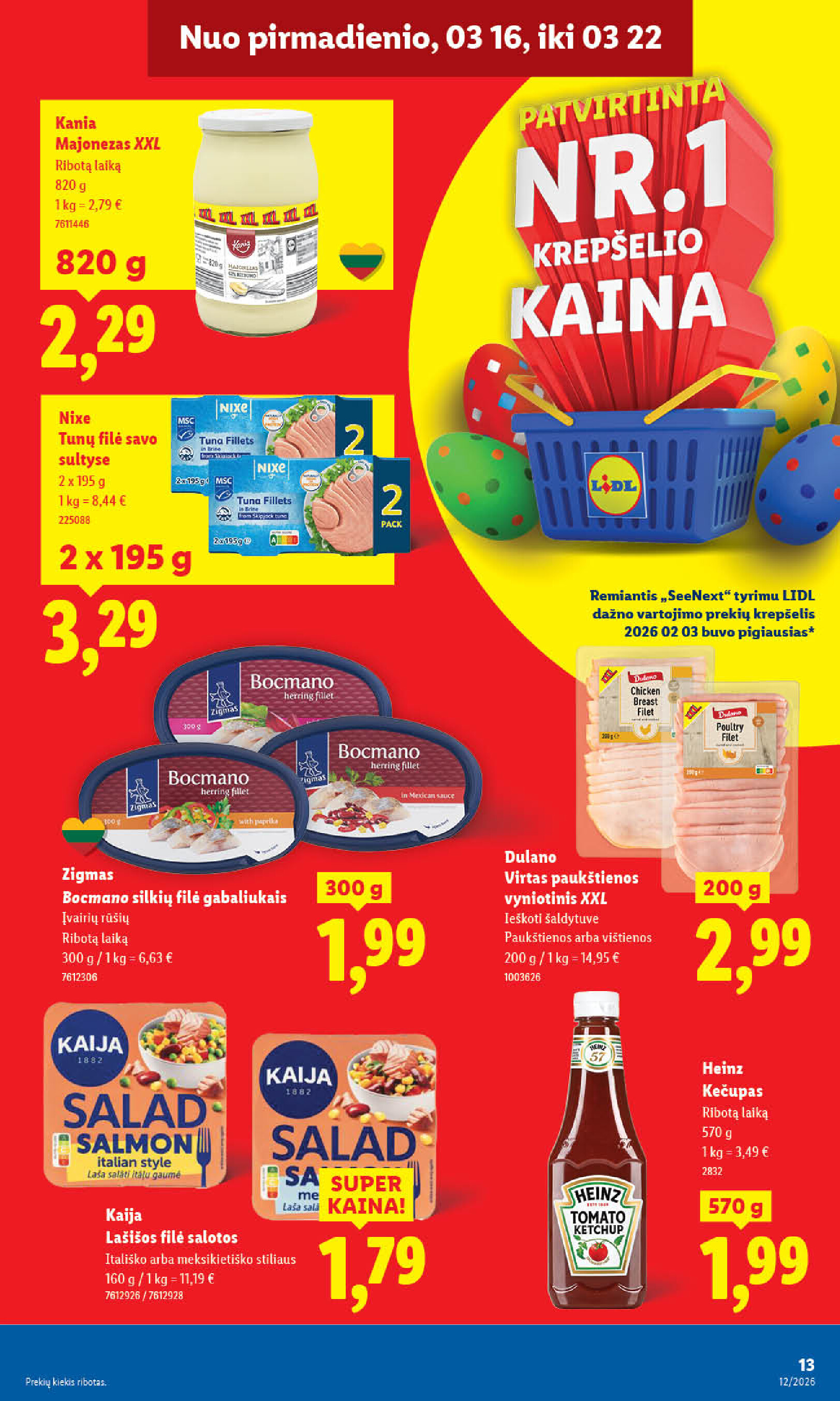lidl - MAISTO PREKIŲ PASIŪLYMAI (2026-03-16 - 2026-03-22) - page: 28