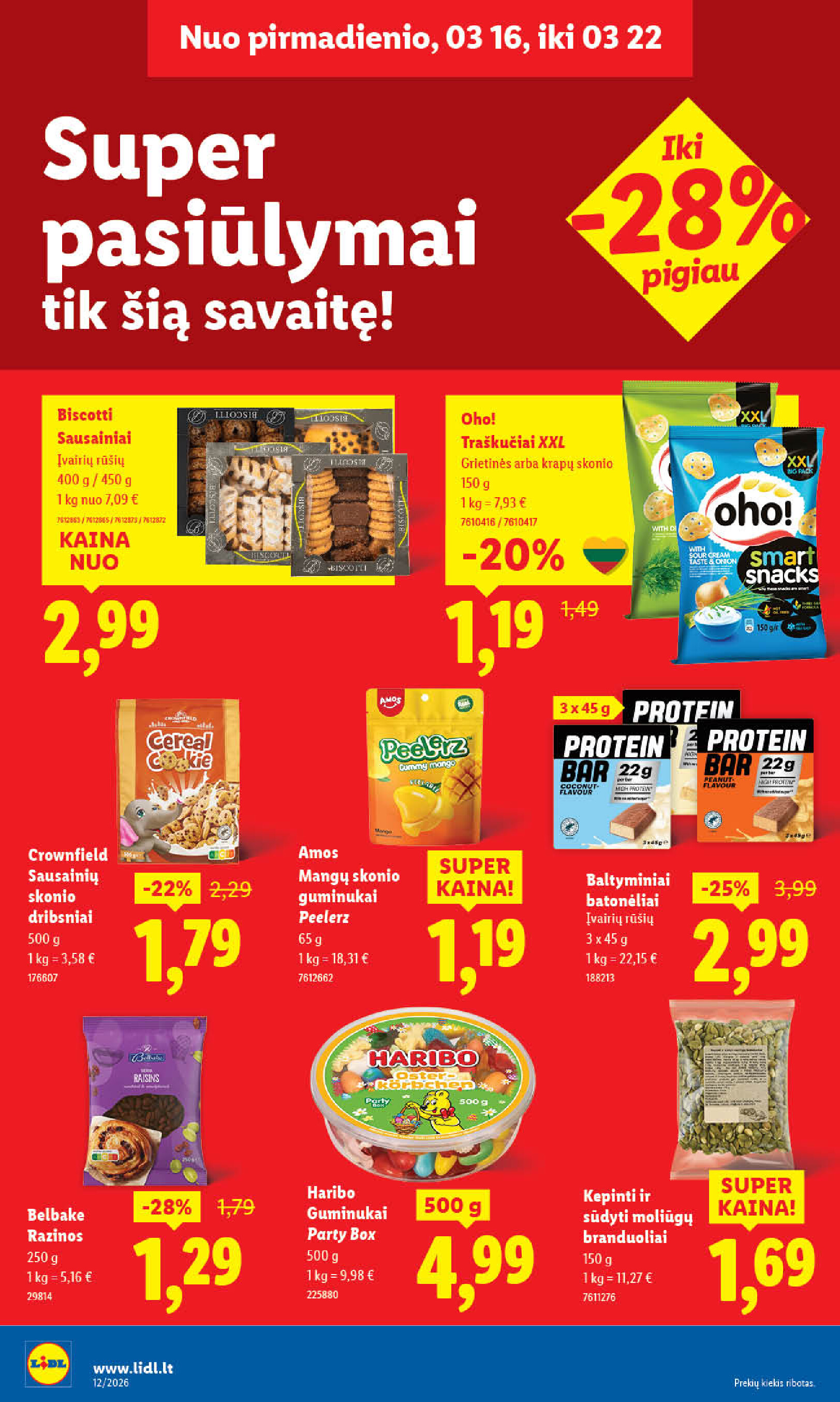 lidl - MAISTO PREKIŲ PASIŪLYMAI (2026-03-16 - 2026-03-22) - page: 31