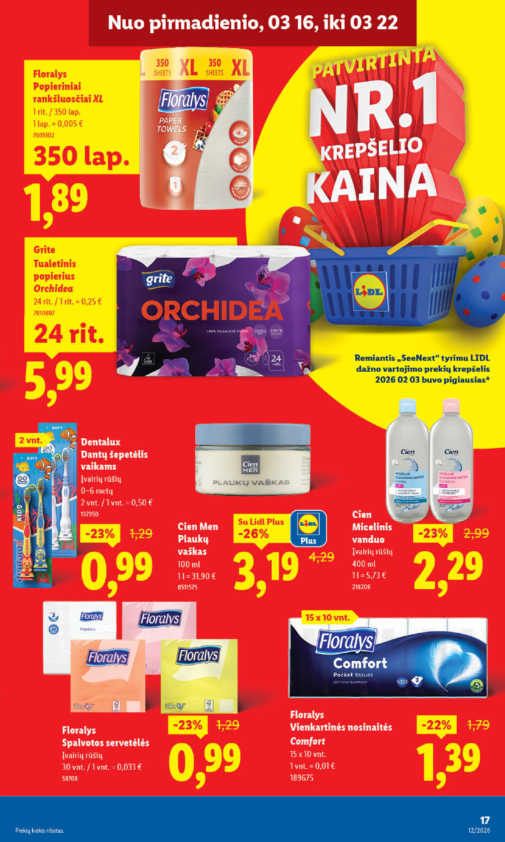 lidl - MAISTO PREKIŲ PASIŪLYMAI (2026-03-16 - 2026-03-22) - page: 32