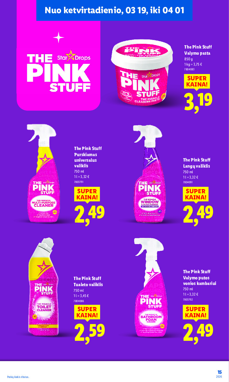 lidl - Švaros festivalis (2026-03-19 - 2026-04-01) - page: 15