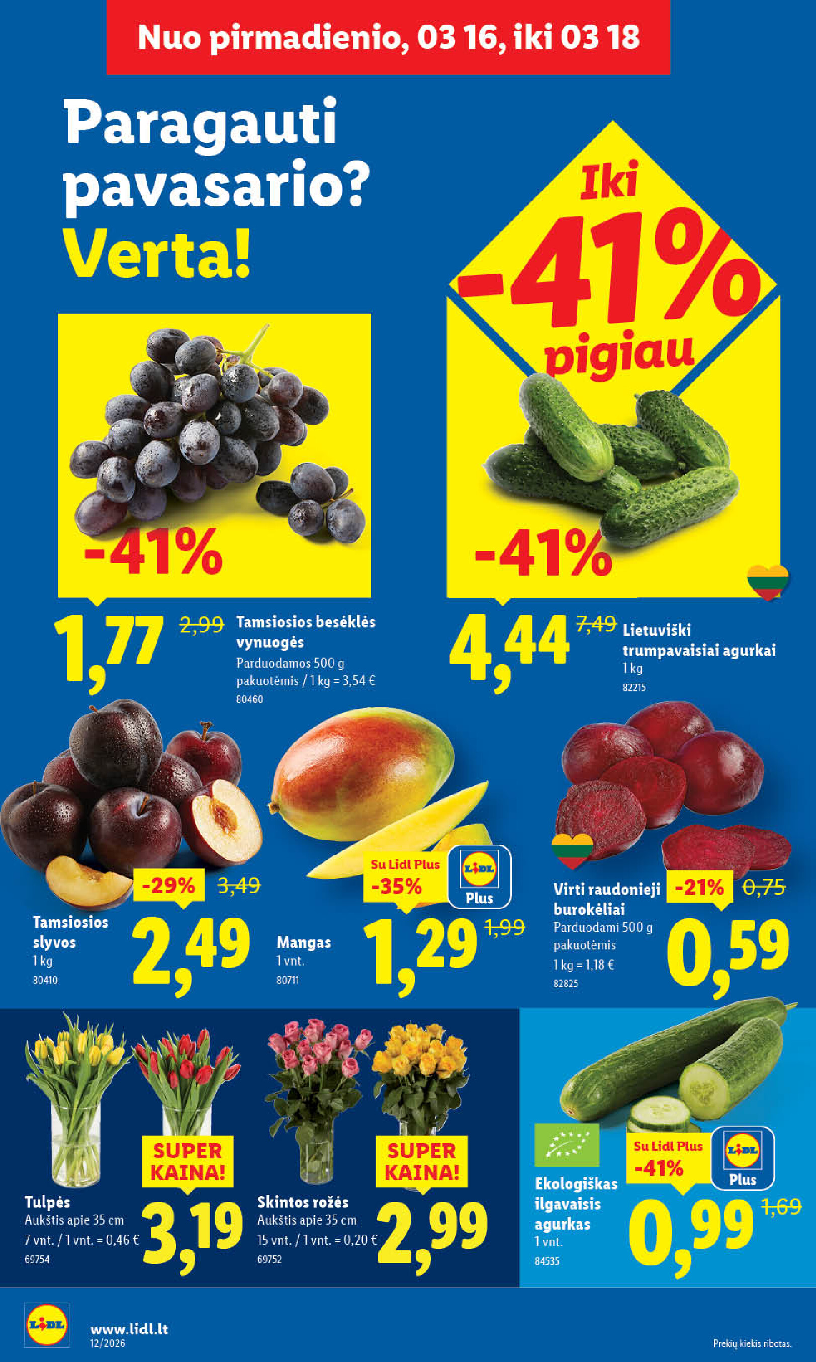 lidl - MAISTO PREKIŲ PASIŪLYMAI (2026-03-16 - 2026-03-22) - page: 4