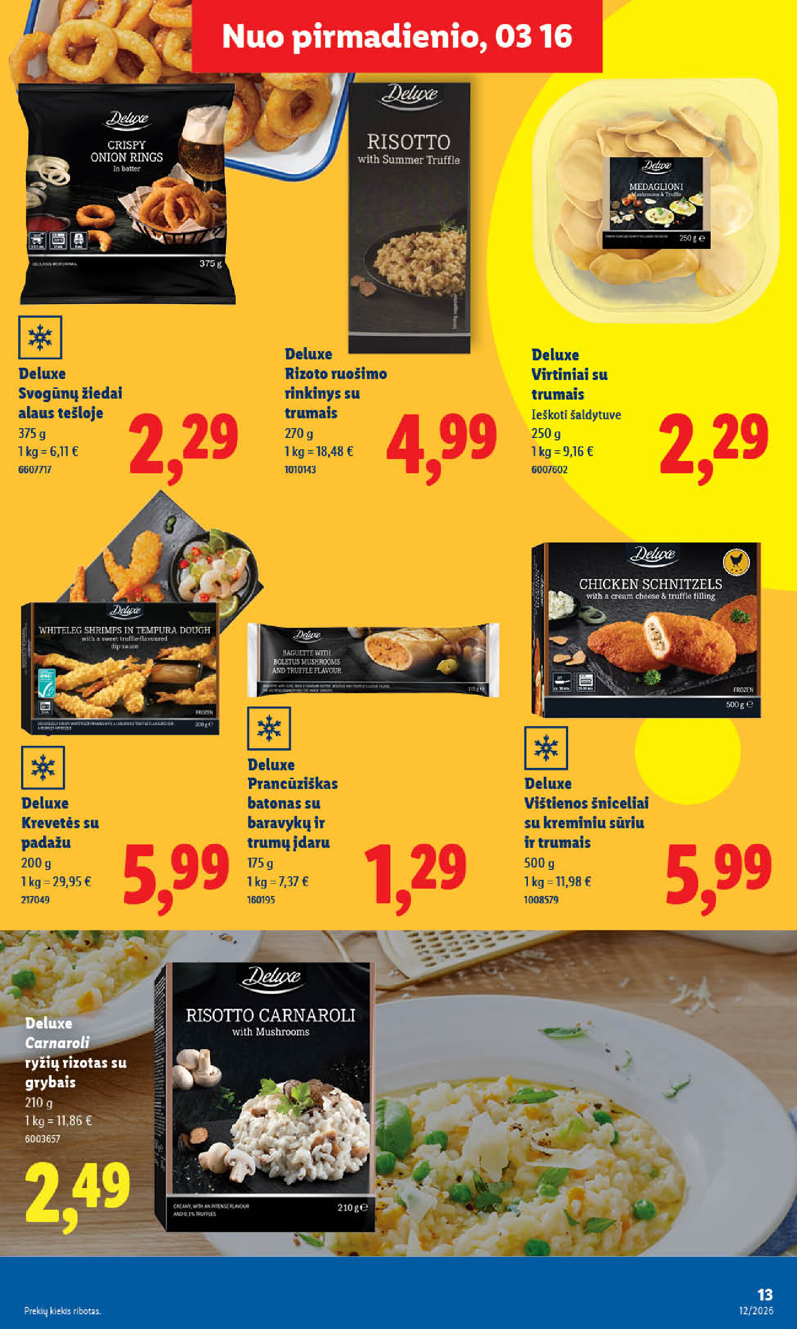 lidl - MAISTO PREKIŲ PASIŪLYMAI (2026-03-16 - 2026-03-22) - page: 13