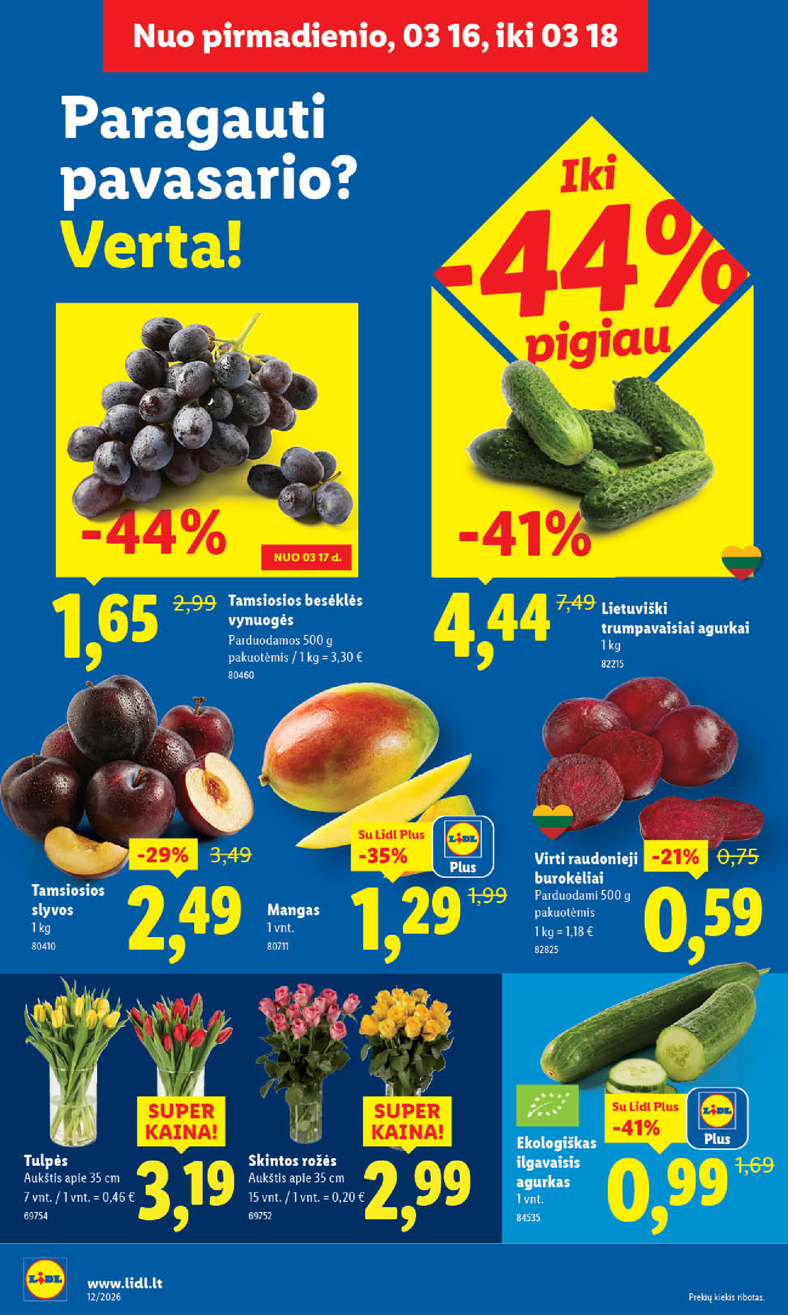 lidl - MAISTO PREKIŲ PASIŪLYMAI (2026-03-16 - 2026-03-22) - page: 4