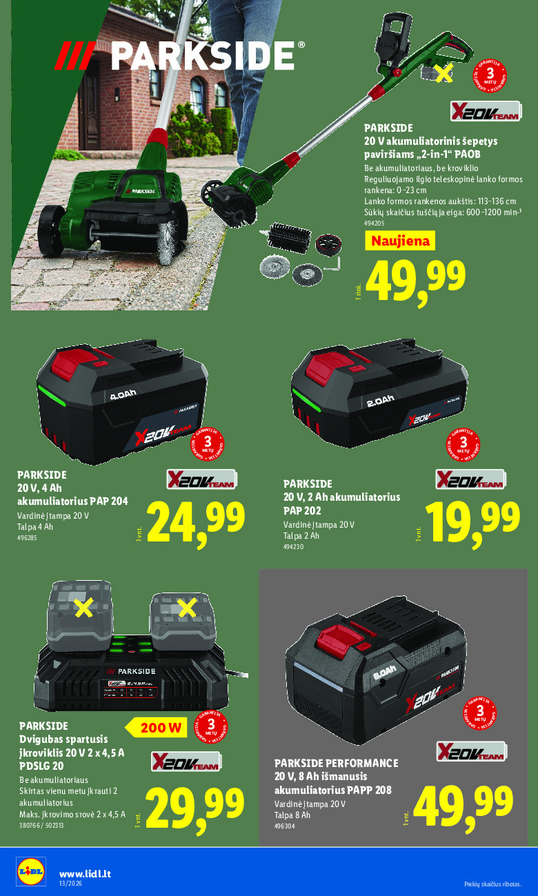 lidl - NE MAISTO PREKIŲ PASIŪLYMAI (2026-03-23 - 2026-03-29) - page: 14