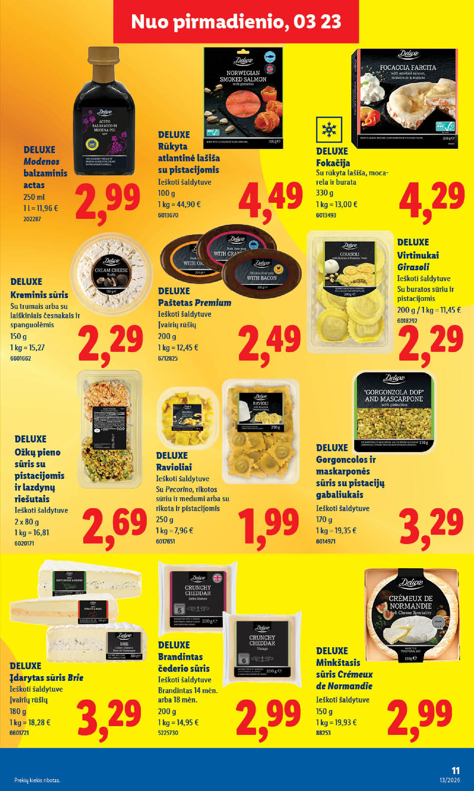 lidl - MAISTO PREKIŲ PASIŪLYMAI (2026-03-23 - 2026-03-29) - page: 13