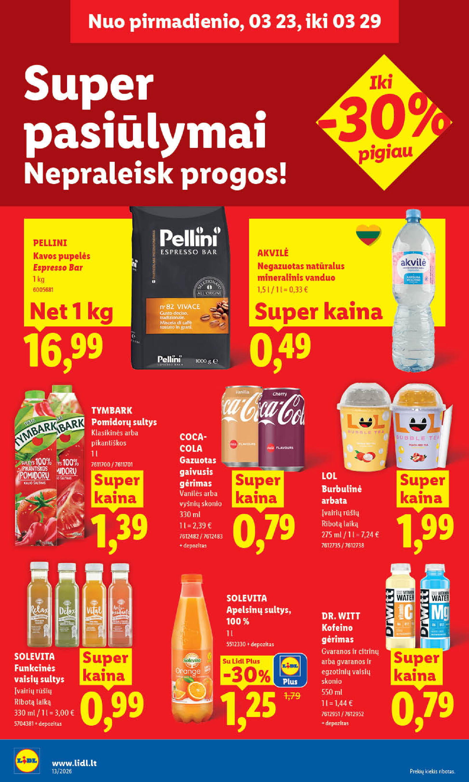 lidl - MAISTO PREKIŲ PASIŪLYMAI (2026-03-23 - 2026-03-29) - page: 20