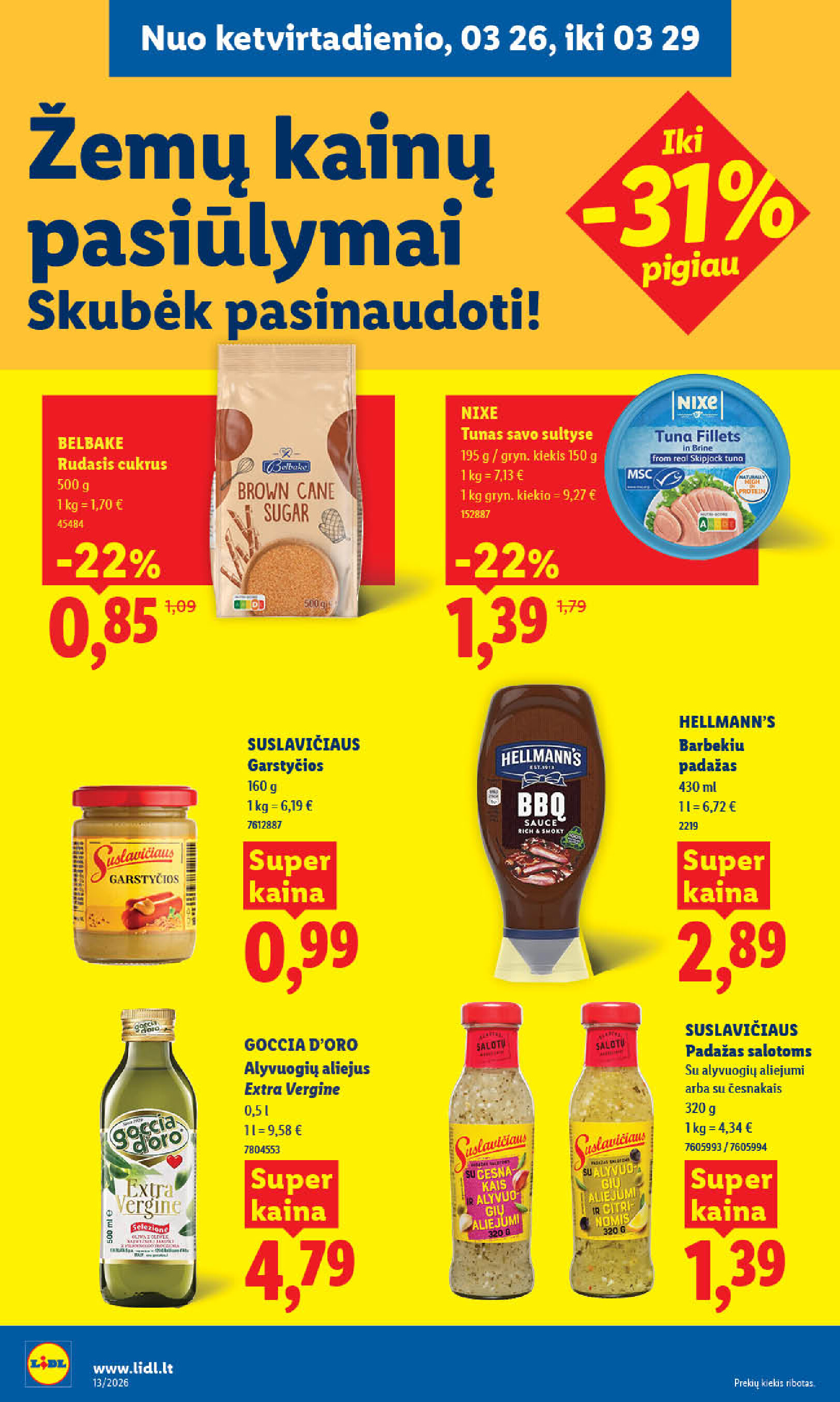 lidl - MAISTO PREKIŲ PASIŪLYMAI (2026-03-23 - 2026-03-29) - page: 24