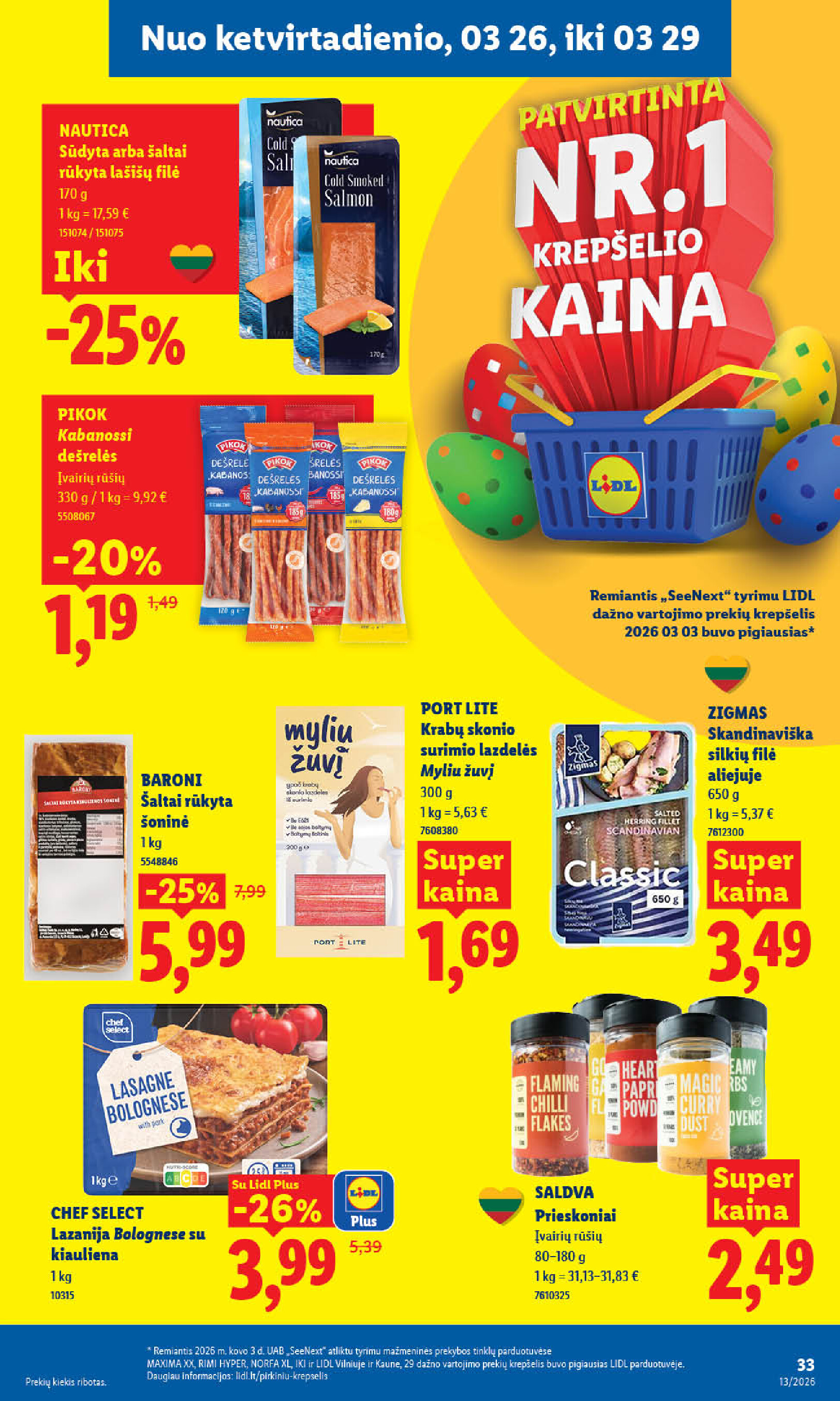 lidl - MAISTO PREKIŲ PASIŪLYMAI (2026-03-23 - 2026-03-29) - page: 27