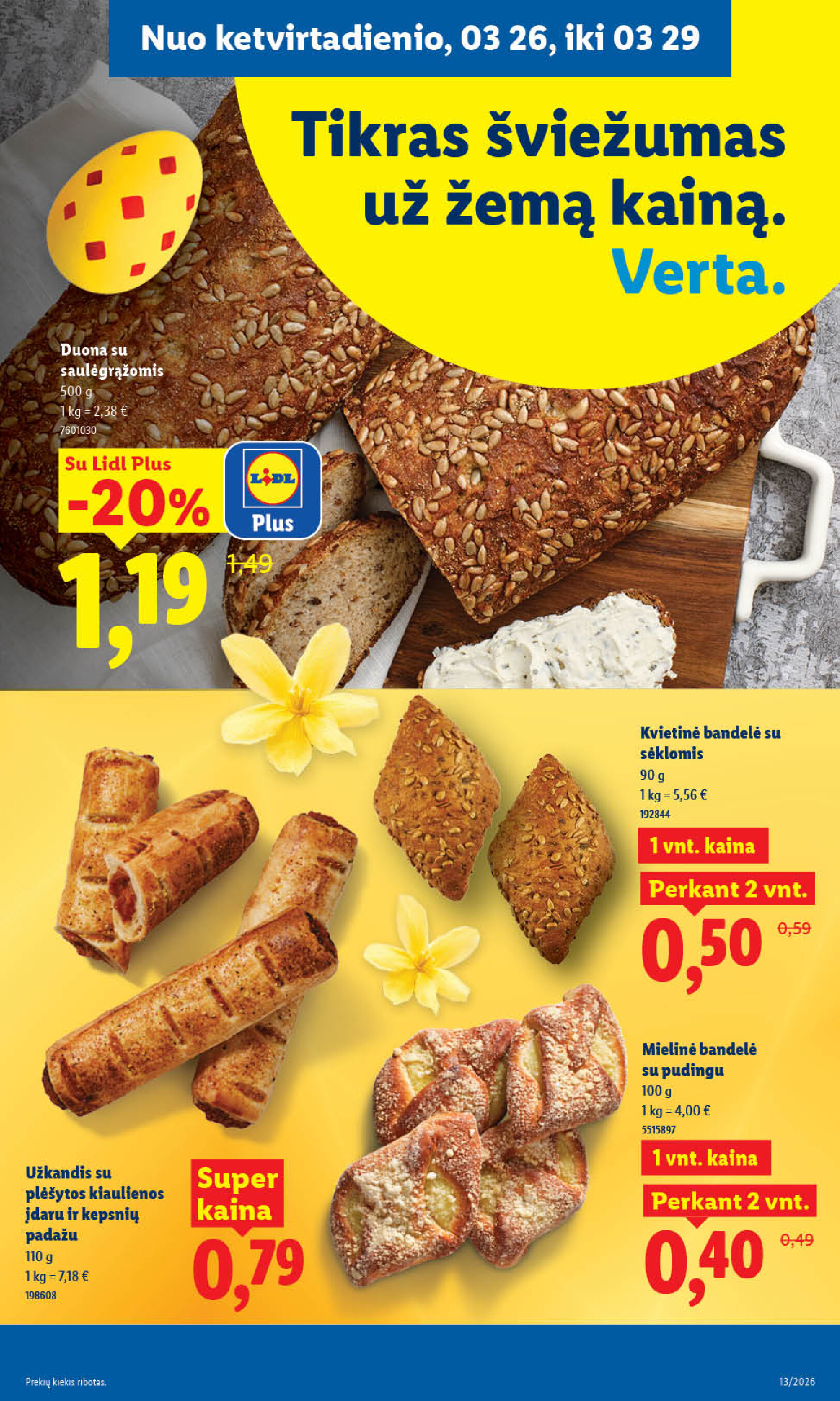 lidl - MAISTO PREKIŲ PASIŪLYMAI (2026-03-23 - 2026-03-29) - page: 29