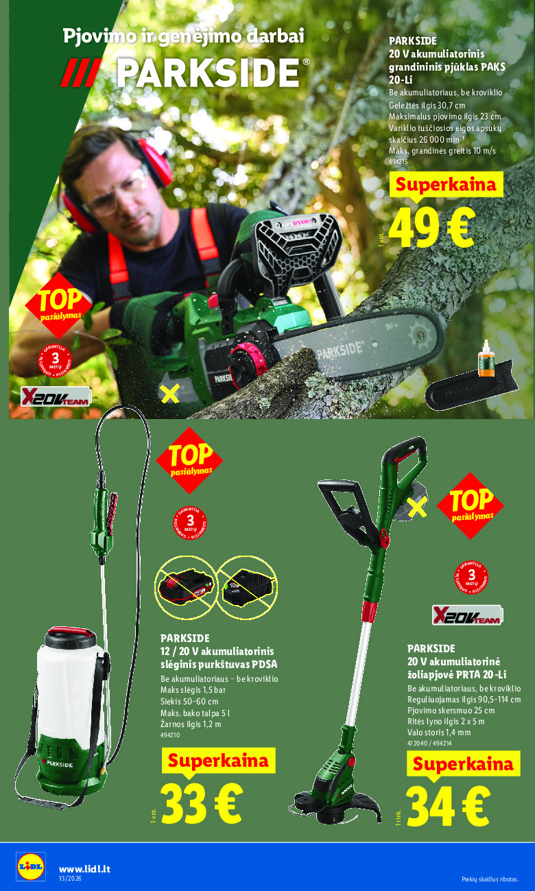 lidl - NE MAISTO PREKIŲ PASIŪLYMAI (2026-03-23 - 2026-03-29) - page: 12