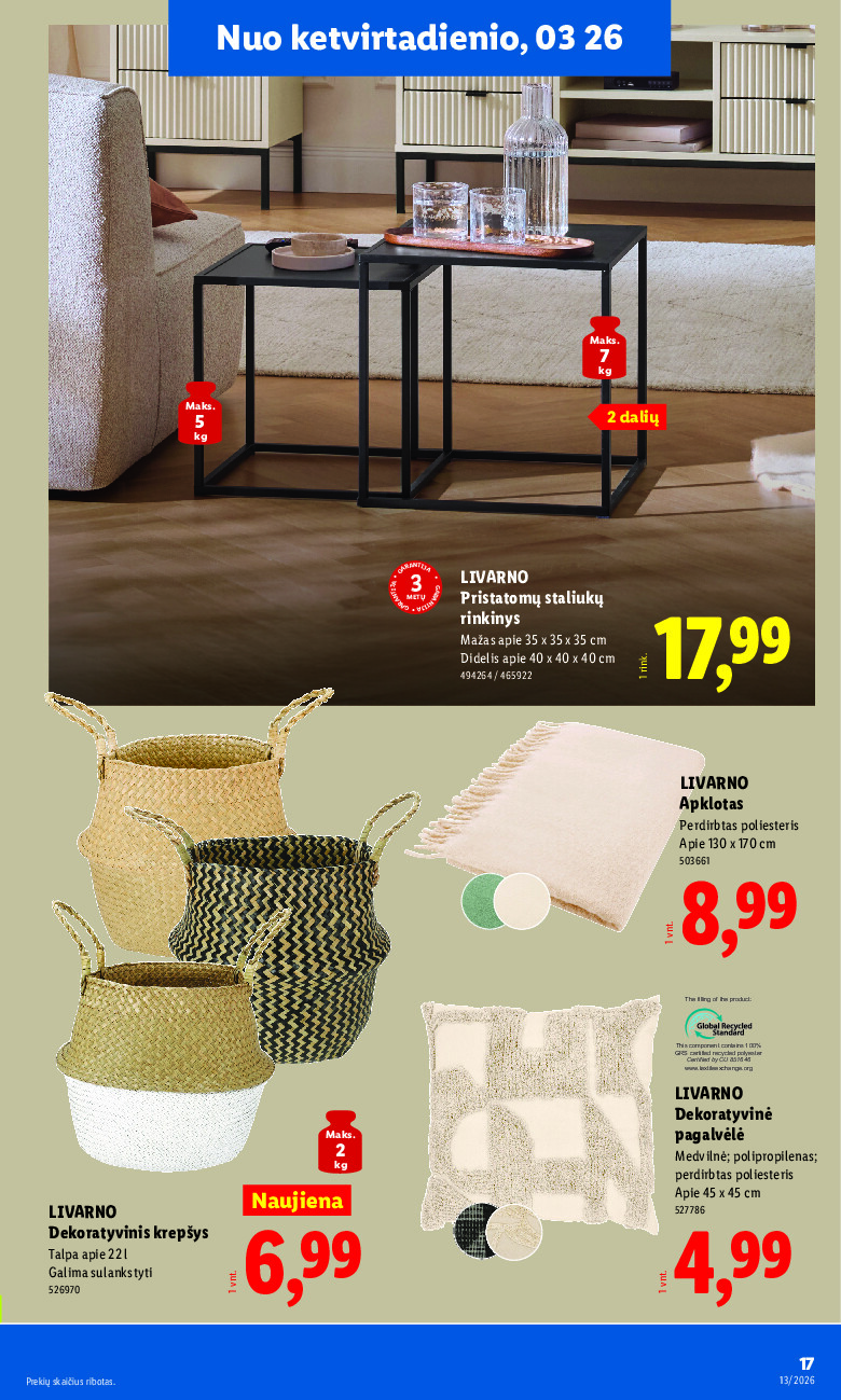 lidl - NE MAISTO PREKIŲ PASIŪLYMAI (2026-03-23 - 2026-03-29) - page: 17