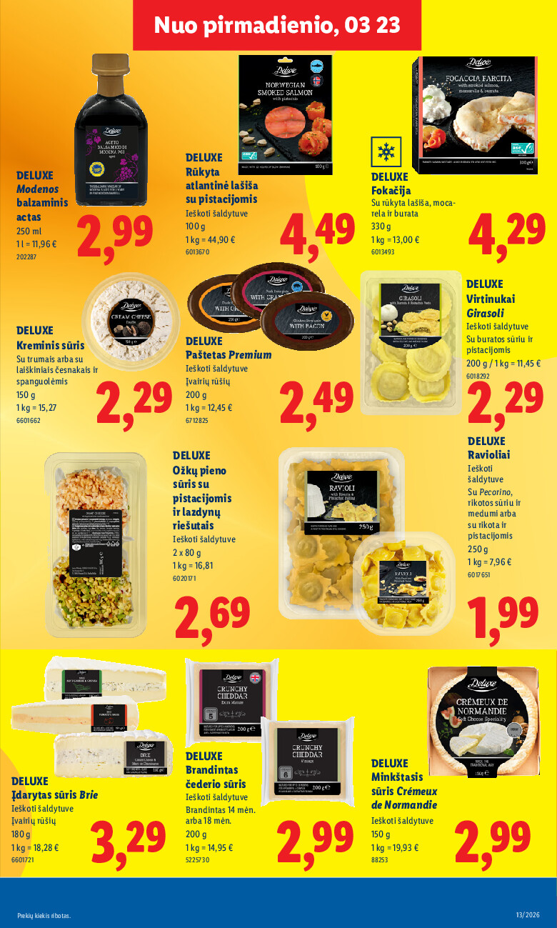 lidl - MAISTO PREKIŲ PASIŪLYMAI (2026-03-23 - 2026-03-29) - page: 13