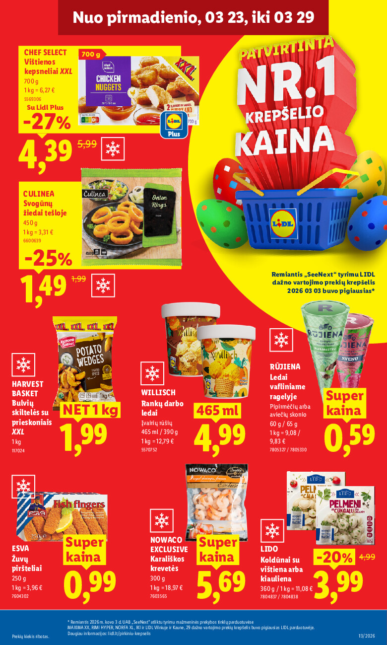lidl - MAISTO PREKIŲ PASIŪLYMAI (2026-03-23 - 2026-03-29) - page: 17