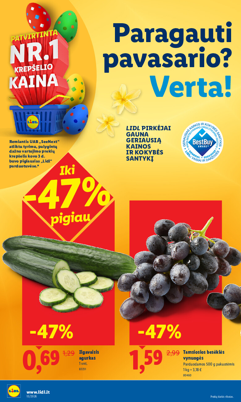 lidl - MAISTO PREKIŲ PASIŪLYMAI (2026-03-23 - 2026-03-29) - page: 30