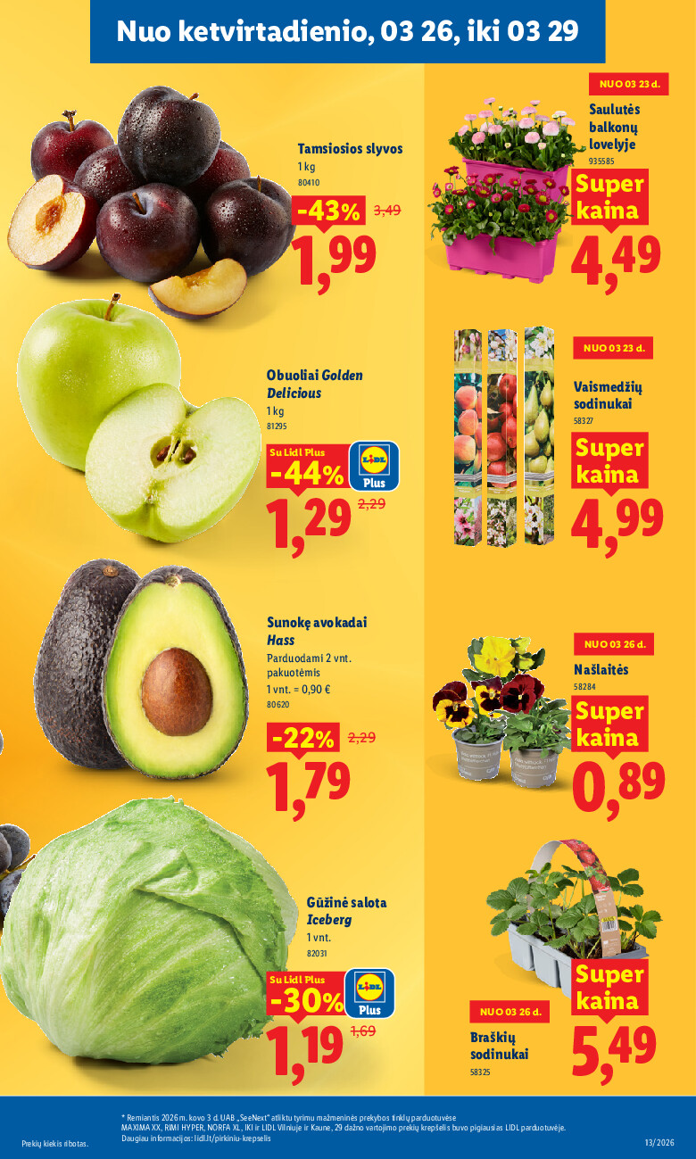 lidl - MAISTO PREKIŲ PASIŪLYMAI (2026-03-23 - 2026-03-29) - page: 31