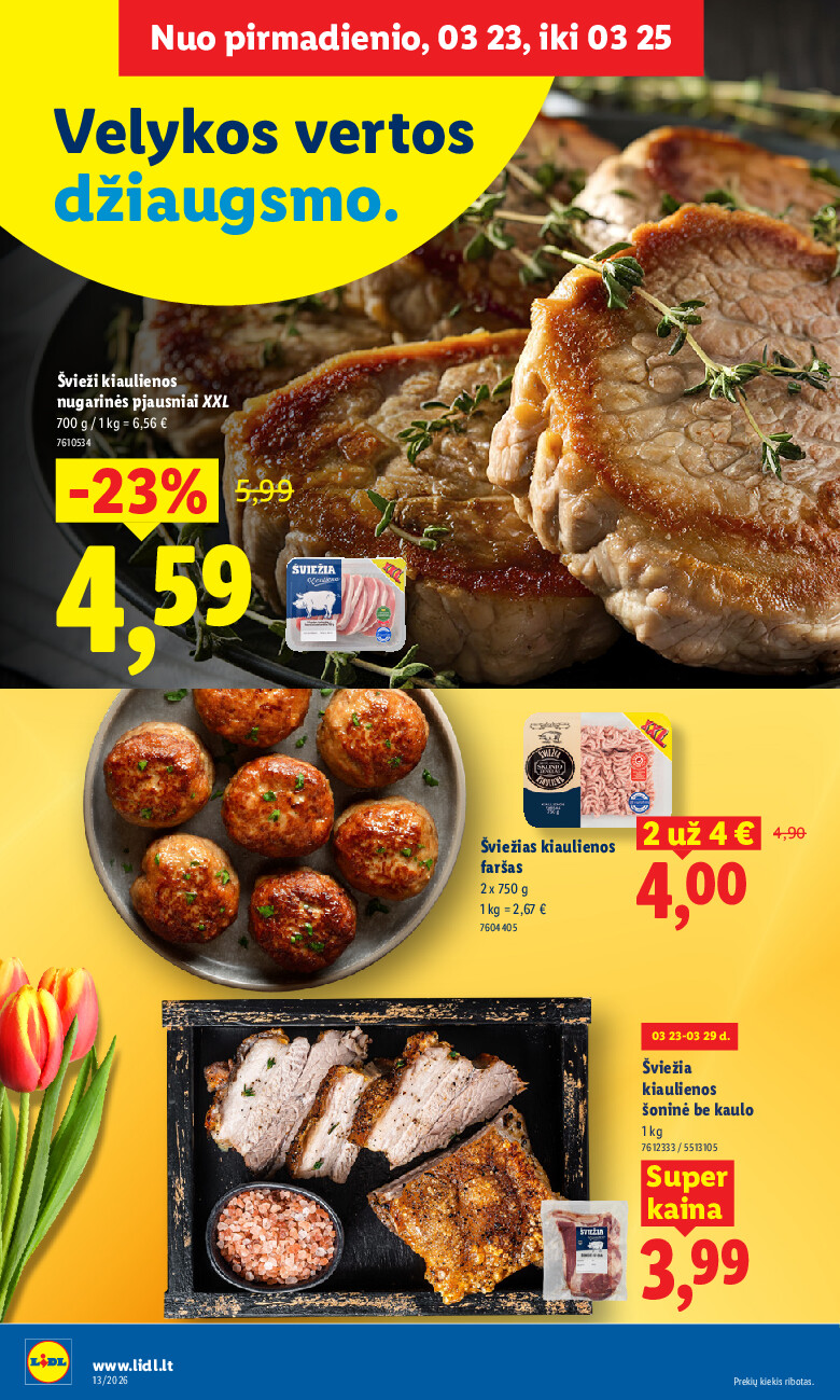 lidl - MAISTO PREKIŲ PASIŪLYMAI (2026-03-23 - 2026-03-29) - page: 8
