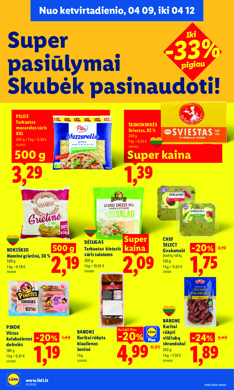 lidl - MAISTO PREKIŲ PASIŪLYMAI (2026-04-06 - 2026-04-12) - page: 30
