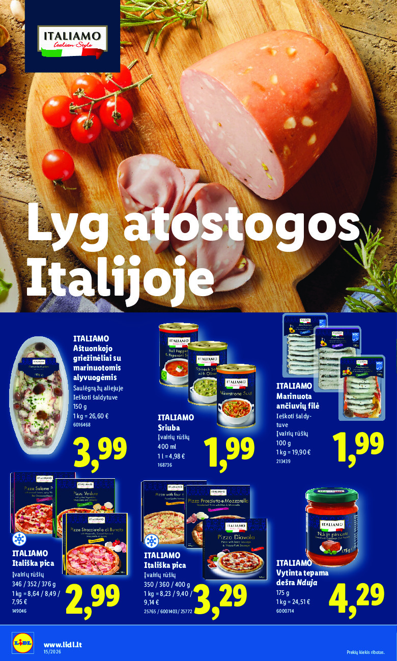 lidl - MAISTO PREKIŲ PASIŪLYMAI (2026-04-06 - 2026-04-12) - page: 8