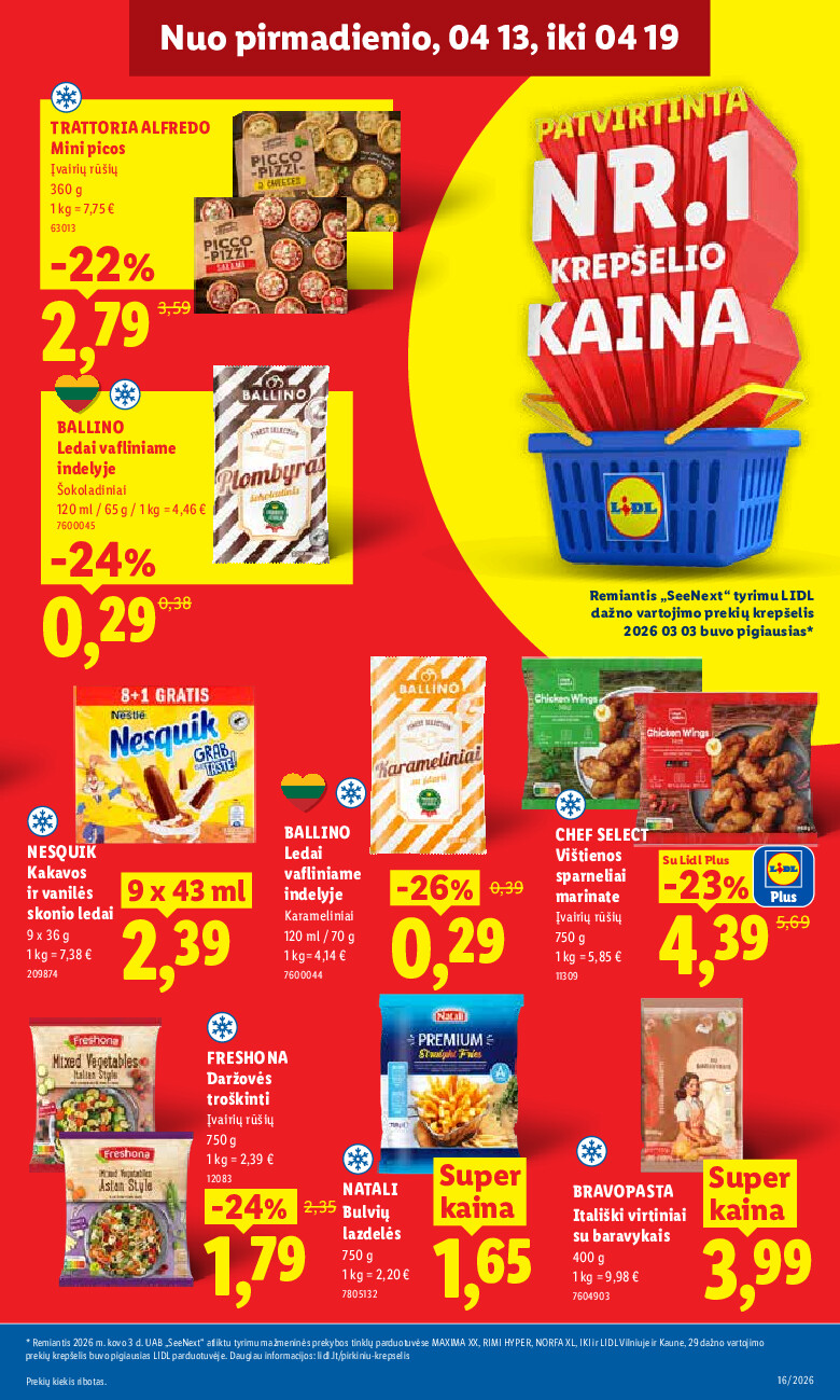 lidl - MAISTO PREKIŲ PASIŪLYMAI (2026-04-13 - 2026-04-19) - page: 15