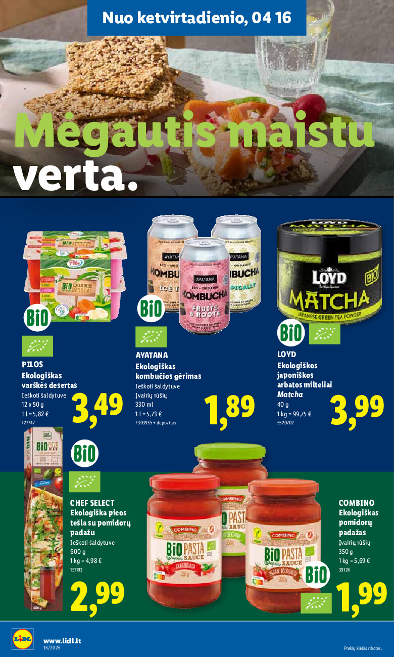 lidl - MAISTO PREKIŲ PASIŪLYMAI (2026-04-13 - 2026-04-19) - page: 22