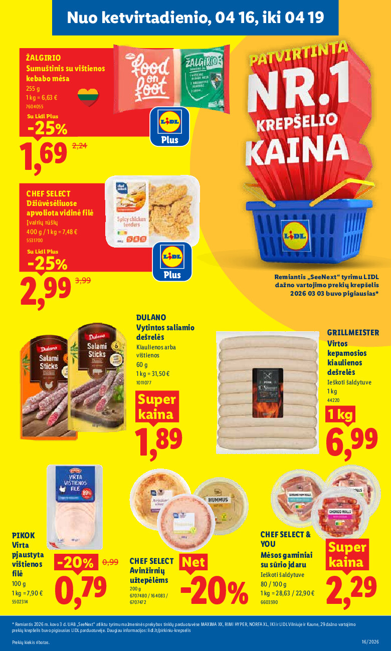 lidl - MAISTO PREKIŲ PASIŪLYMAI (2026-04-13 - 2026-04-19) - page: 37
