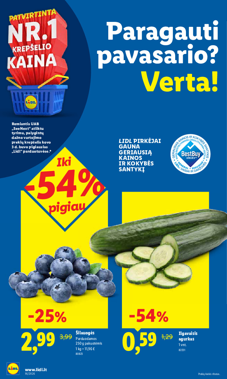 lidl - MAISTO PREKIŲ PASIŪLYMAI (2026-04-13 - 2026-04-19) - page: 40