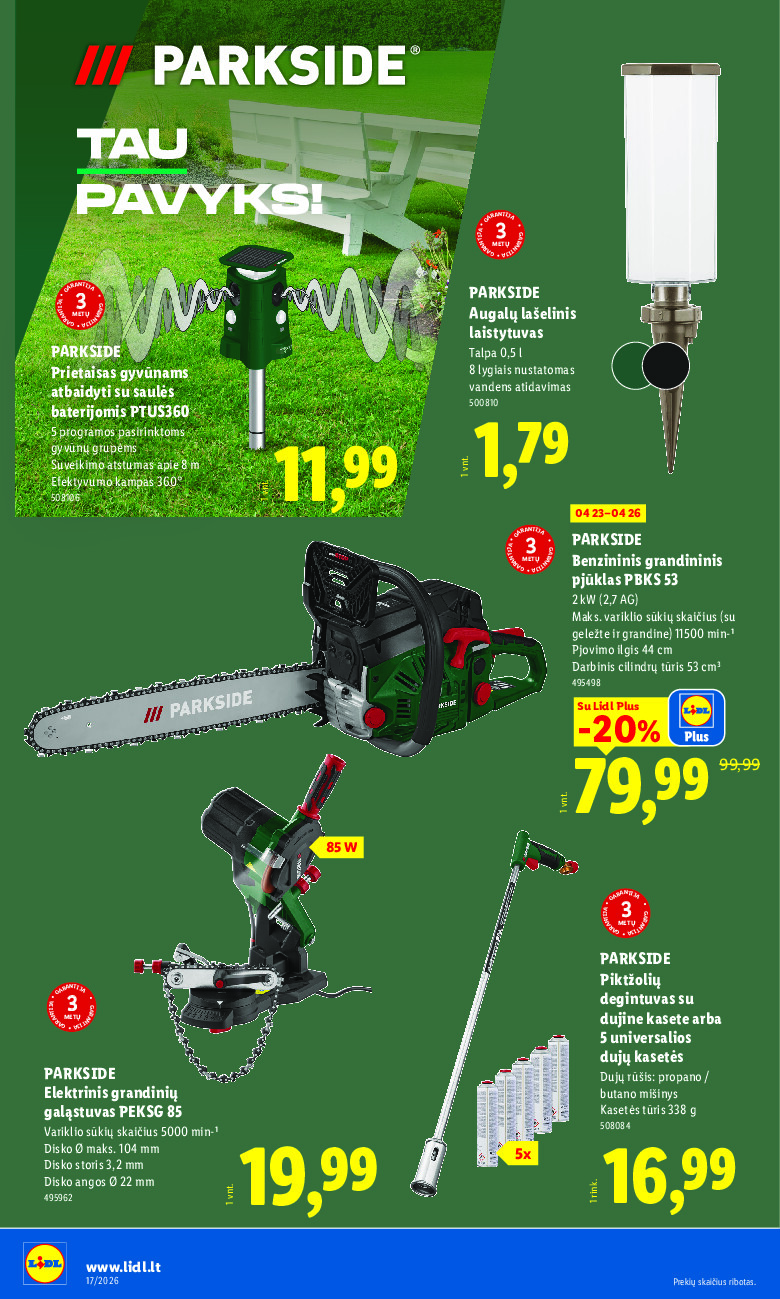 lidl - NE MAISTO PREKIŲ PASIŪLYMAI (2026-04-20 - 2026-04-26) - page: 12