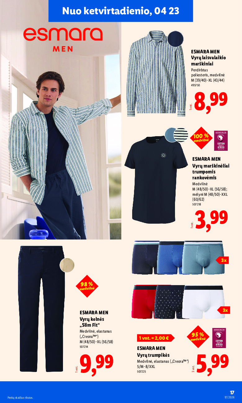 lidl - NE MAISTO PREKIŲ PASIŪLYMAI (2026-04-20 - 2026-04-26) - page: 17