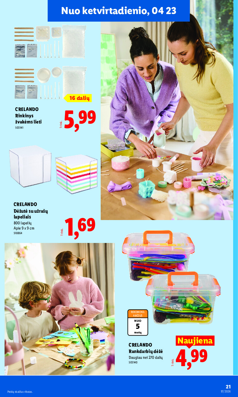 lidl - NE MAISTO PREKIŲ PASIŪLYMAI (2026-04-20 - 2026-04-26) - page: 21