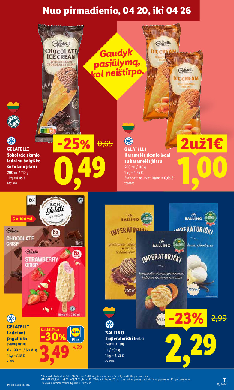 lidl - MAISTO PREKIŲ PASIŪLYMAI (2026-04-20 - 2026-04-26) - page: 11