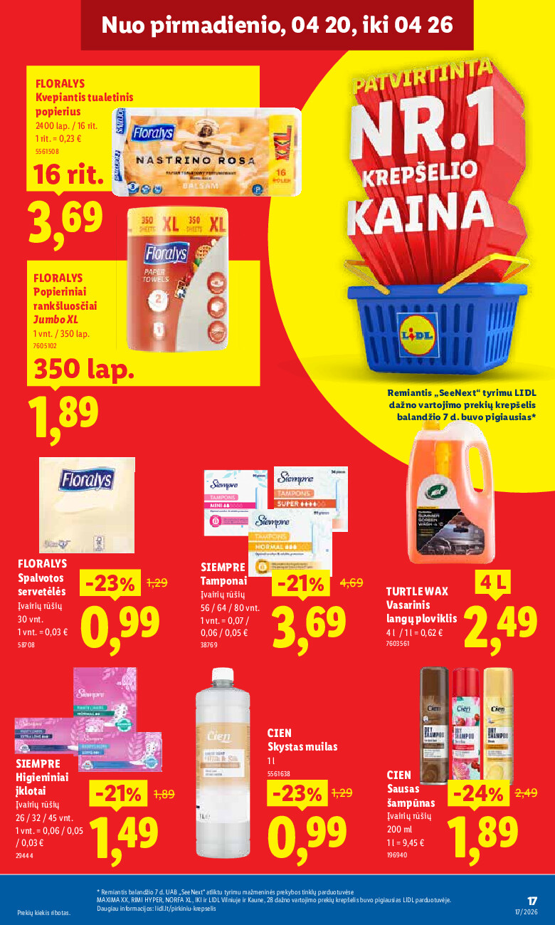 lidl - MAISTO PREKIŲ PASIŪLYMAI (2026-04-20 - 2026-04-26) - page: 17