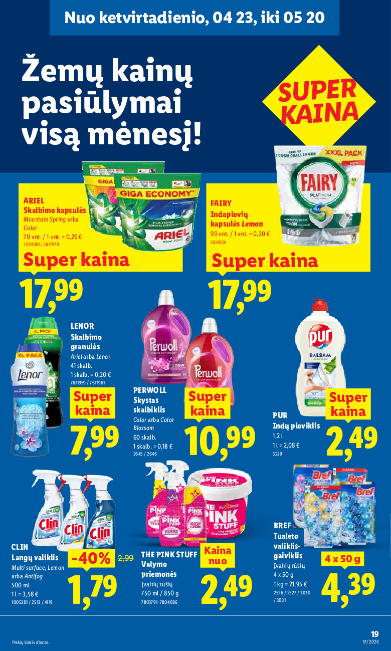 lidl - MAISTO PREKIŲ PASIŪLYMAI (2026-04-20 - 2026-04-26) - page: 19