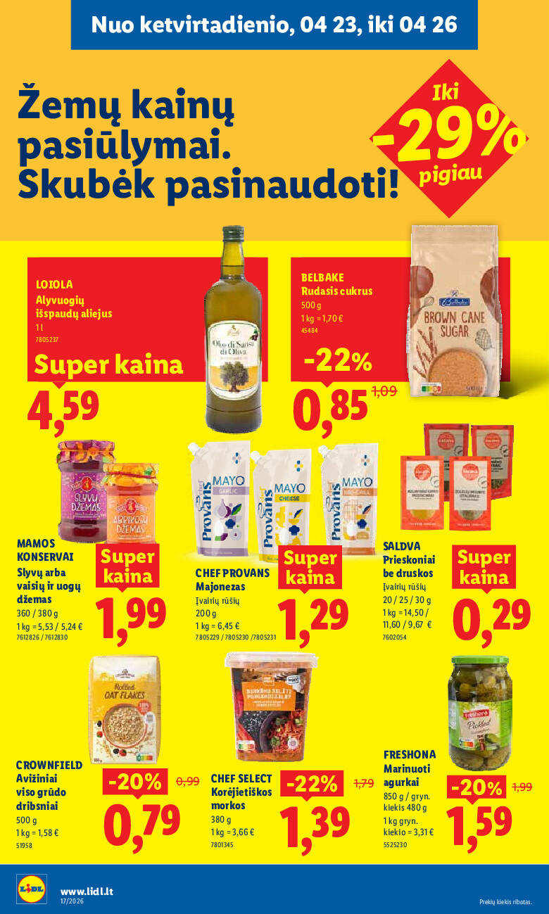 lidl - MAISTO PREKIŲ PASIŪLYMAI (2026-04-20 - 2026-04-26) - page: 26