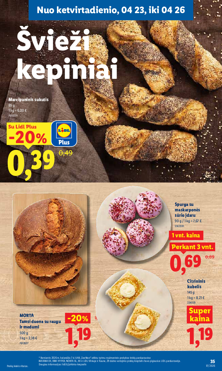lidl - MAISTO PREKIŲ PASIŪLYMAI (2026-04-20 - 2026-04-26) - page: 31