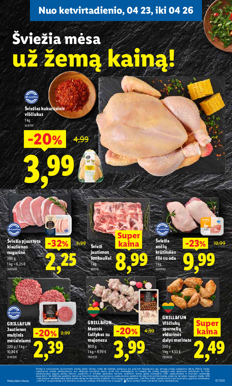 lidl - MAISTO PREKIŲ PASIŪLYMAI (2026-04-20 - 2026-04-26) - page: 35