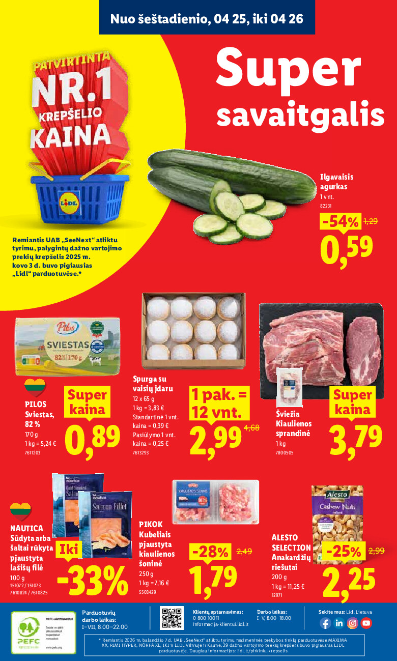 lidl - MAISTO PREKIŲ PASIŪLYMAI (2026-04-20 - 2026-04-26) - page: 36