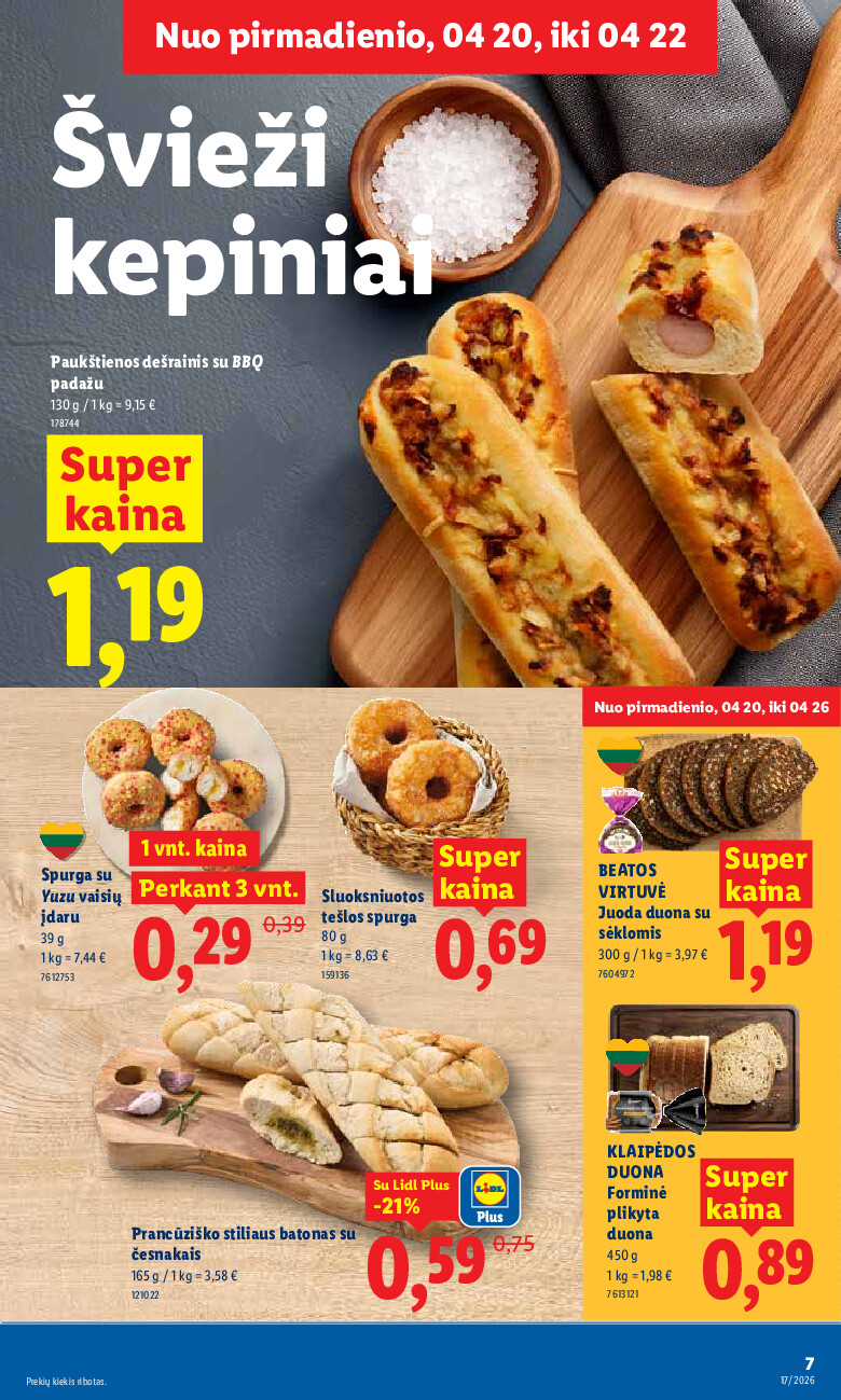 lidl - MAISTO PREKIŲ PASIŪLYMAI (2026-04-20 - 2026-04-26) - page: 7