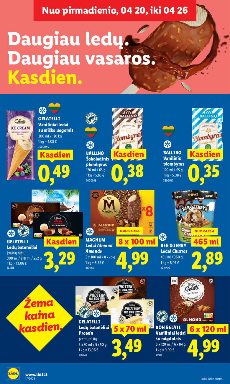 lidl - MAISTO PREKIŲ PASIŪLYMAI (2026-04-20 - 2026-04-26) - page: 10