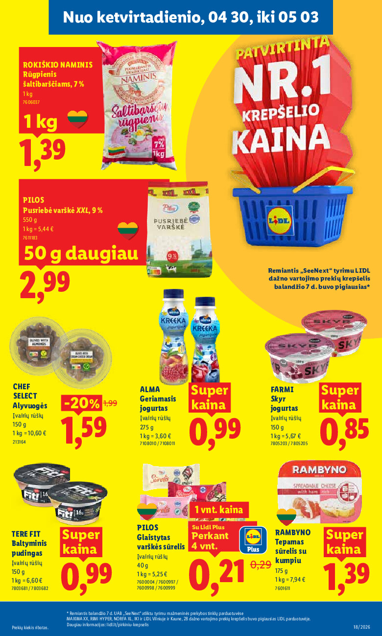 lidl - MAISTO PREKIŲ PASIŪLYMAI (2026-04-27 - 2026-05-03) - page: 29