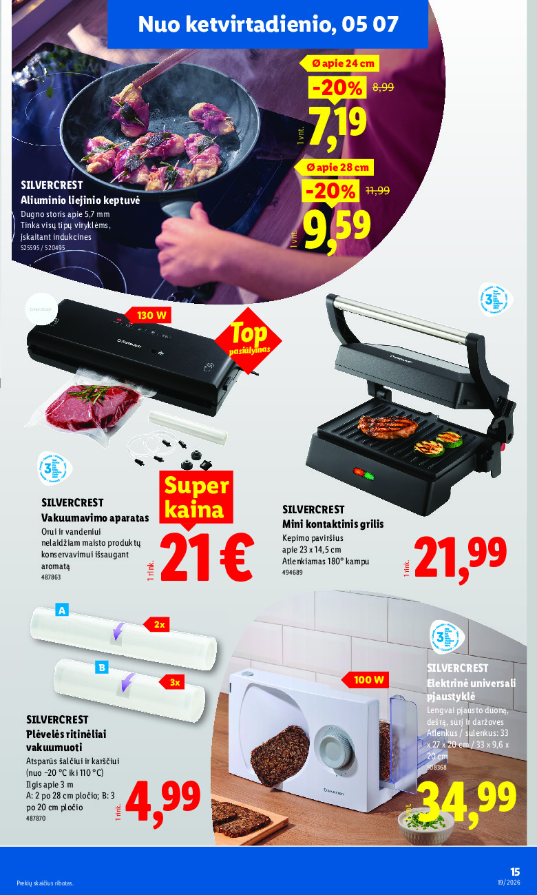 lidl - NE MAISTO PREKIŲ PASIŪLYMAI (2026-05-04 - 2026-05-10) - page: 15